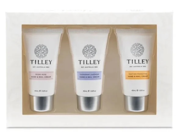 Tilley Floral Hand And Nail Cream Trio Gift Set 3x45ml