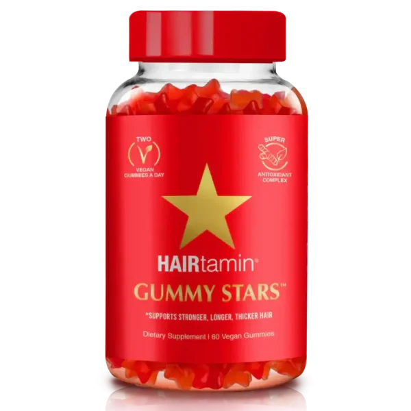 HAIRTAMIN GUMMY STARS 60 VEG GUMMIES
