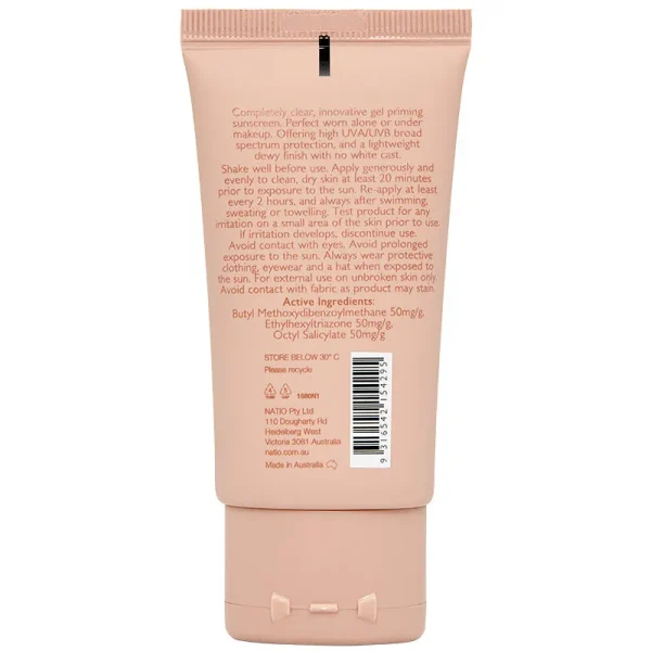 Natio Glow Daily Radiance Clear Gel Sunscreen Spf 50