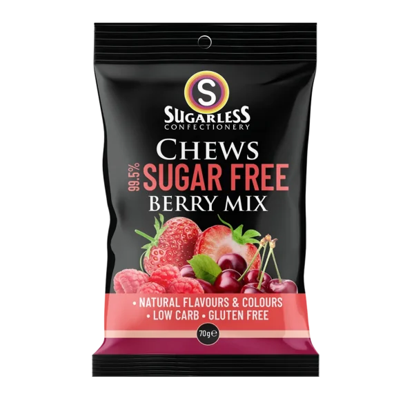 Sugarless Confectionery Berry Mix Chews 70g