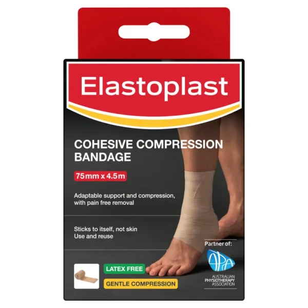 Elastoplast Cohesive Compression Bandage 7.5cm X 4.5m
